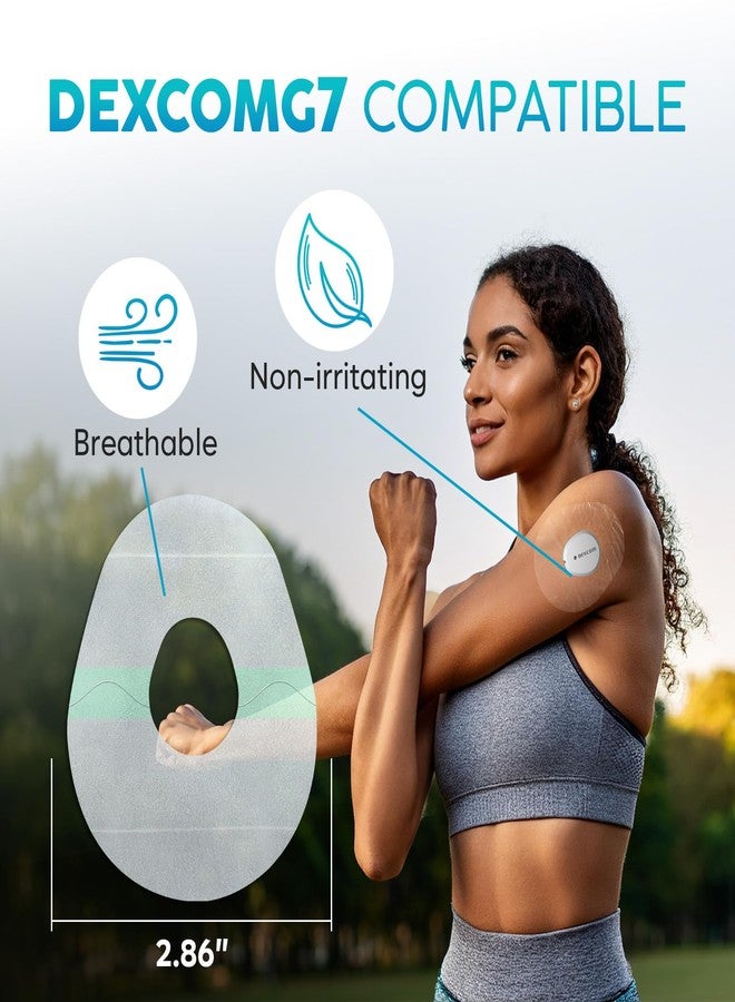 Adamson G7 Patches – 40 x Adhesive Patches for Dexcom G7 Waterproof, Transparent, Long-Lasting, No Glue on Center, Non-Irritating, Easy to Apply and Remove – Ideal for Sports, Swimming, and Daily Use - Image 2